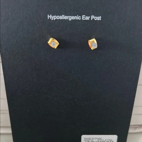 J Crew frosty sea glass drop earrings - Picture 3 of 3